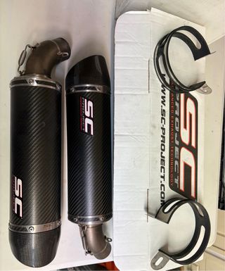 Escape Ducati Monster + portamatrículas