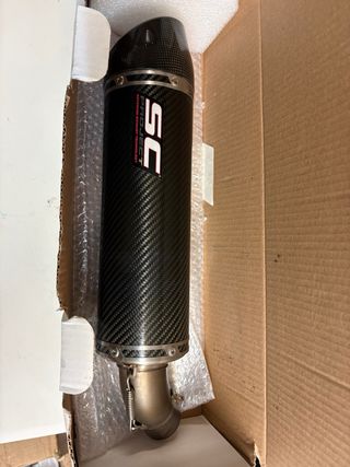 Escape Ducati Monster + portamatrículas