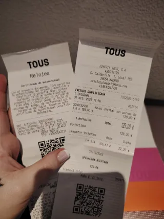 Reloj digital Tous Original