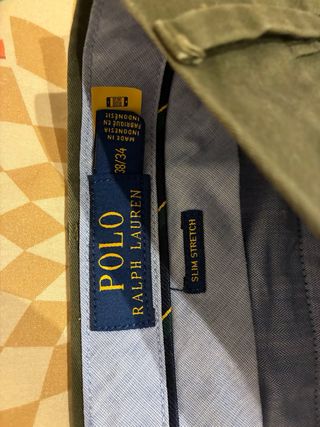 Pantalón Ralph Lauren Verde Talla 38/34