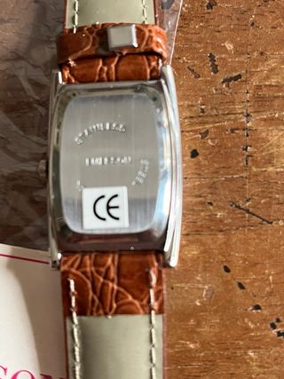 Orologio Emerson vintage cinturino coccodrillo