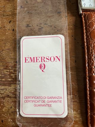Orologio Emerson vintage cinturino coccodrillo