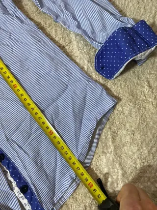 Camisa Tommy Hilfiger Rayas Finas Azul