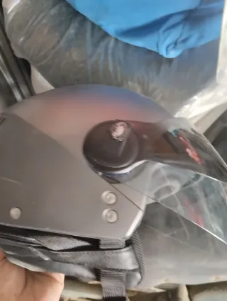 Casco moto con visera