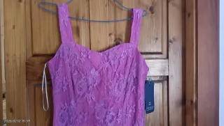 Vestido largo morado de fiesta