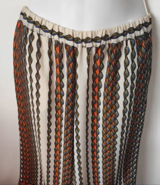 Pantalón Culotte Sisley Talla 38 Estampado