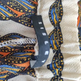 Pantalón Culotte Sisley Talla 38 Estampado