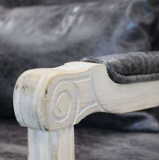 Poltrona Vintage Braccioli Ecopelle Grigio Scuro