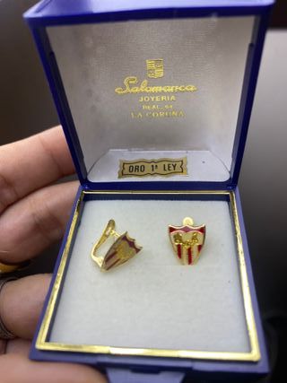 Pendientes Oro 18k Escudo