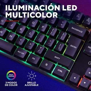 Trust Gaming GXT 835 Azor Teclado Retroiluminado,