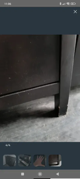 Zapatero Hemnes Ikea Negro