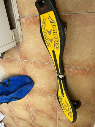 Monopatín Turbo Wave Amarillo