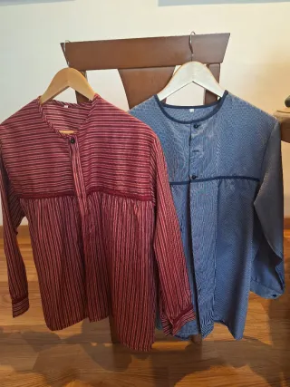 Blusones de fallera (rojo y azul) talla 34