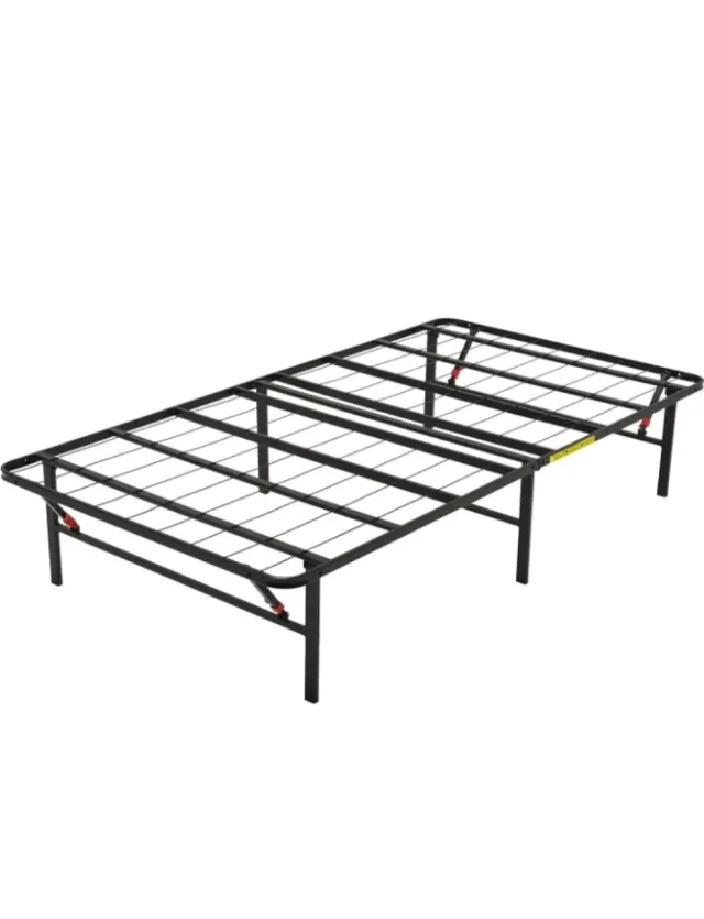 Somier pieghevole Amazon Basics in metallo nero