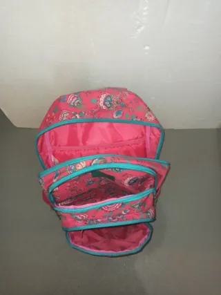 Mochila escolar niña flores