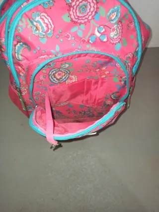 Mochila escolar niña flores