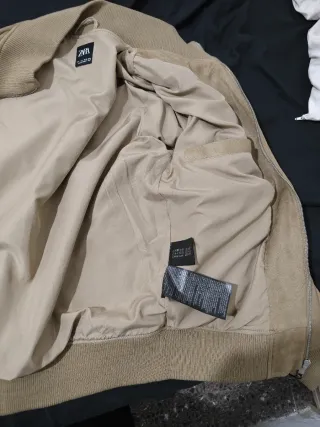 Chaqueta Zara Beige Talla L