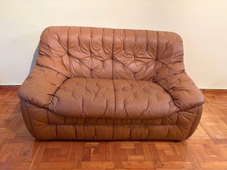 Sofá de piel 2 plazas
