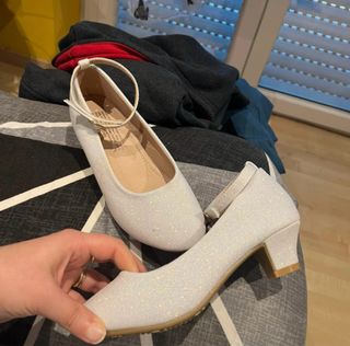 Scarpe bambina bianche glitter 22centimetri