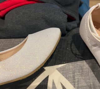 Scarpe bambina bianche glitter 22centimetri