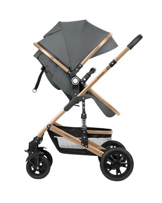 Carrito Bebé Amaia Gris 2en1 Asiento Transf.