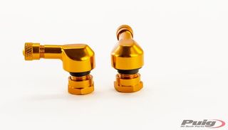 Válvulas Puig acodadas para moto (colores, nuevas)