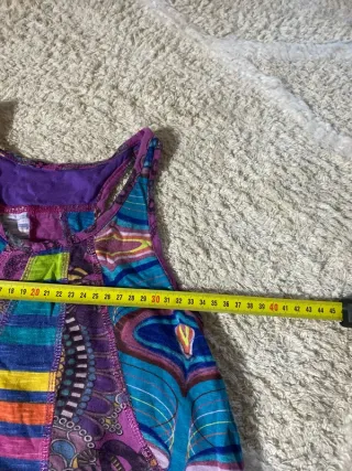 Blusa camiseta retro multicolor talla única