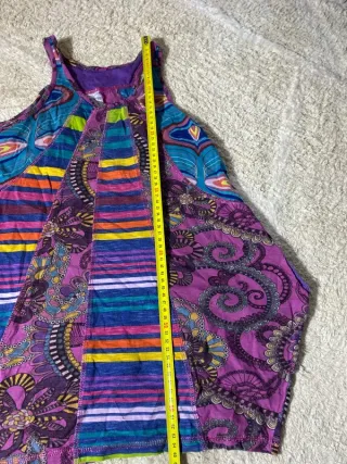 Blusa camiseta retro multicolor talla única