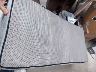 Escalera para perros de tela gris