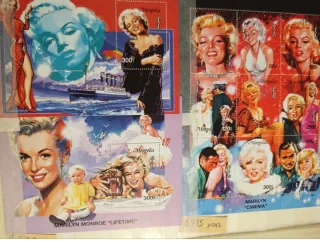 Sellos Marilyn Monroe rara colección
