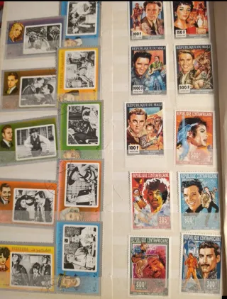 Sellos Marilyn Monroe rara colección