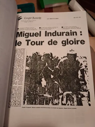 Resumen prensa Equipo Ciclista Banesto 1991
