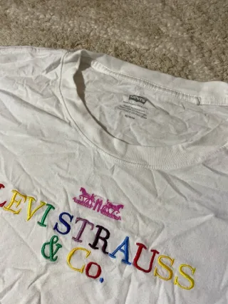 Camiseta Levi's Blanca Multicolor Talla M