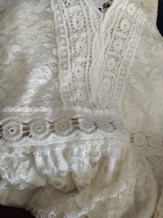 Vestido encaje blanco Talla L/XL