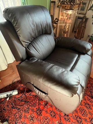 Poltrona Relax Elettrica Reclinabile Marrone