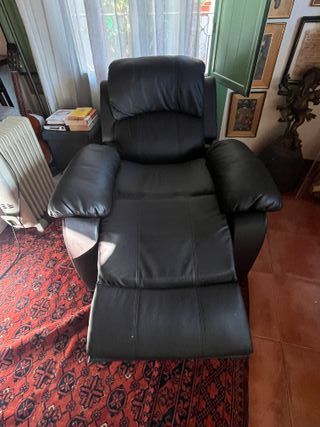 Poltrona Relax Elettrica Reclinabile Marrone