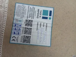 Alfombra Beige Relieve Piedra Poliéster 60x100