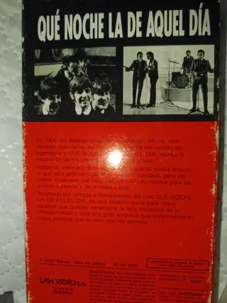 Lote 3 películas VHS Beatles