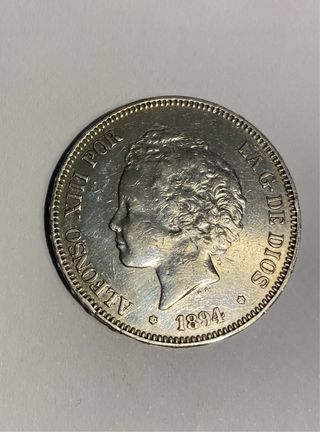 Moneda España 1894 Alfonso XIII