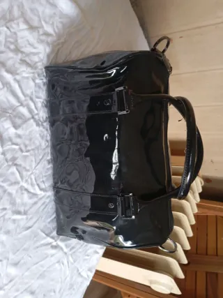 Bolso Armani Jeans Negro Charol