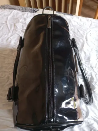 Bolso Armani Jeans Negro Charol