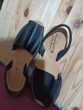 Abarca Menorquina Talla 43 Negra