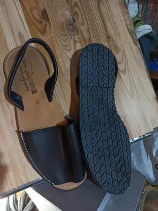 Abarca Menorquina Talla 43 Negra