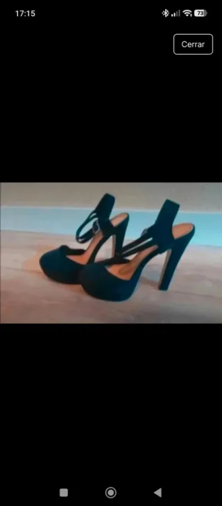 Tacones negros de plataforma