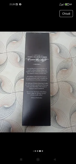 Candela Kraken Rara da Collezione