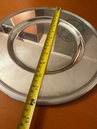 Piatto da portata in metallo argentato