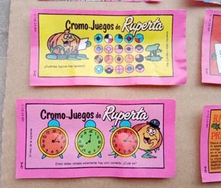 CROMOS LA RUPERTA TV UN DOS TRES RASCA PREMIO 1991