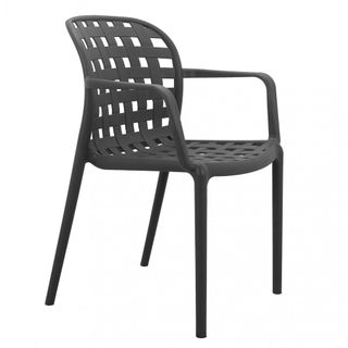 Sedia Impilabile in Polipropilene Antracite Bar