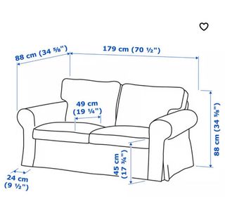 Sofá Ektorp 2 plazas Ikea Beige