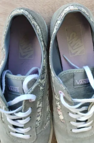 Zapatillas Vans Talla 40 Flores Grises